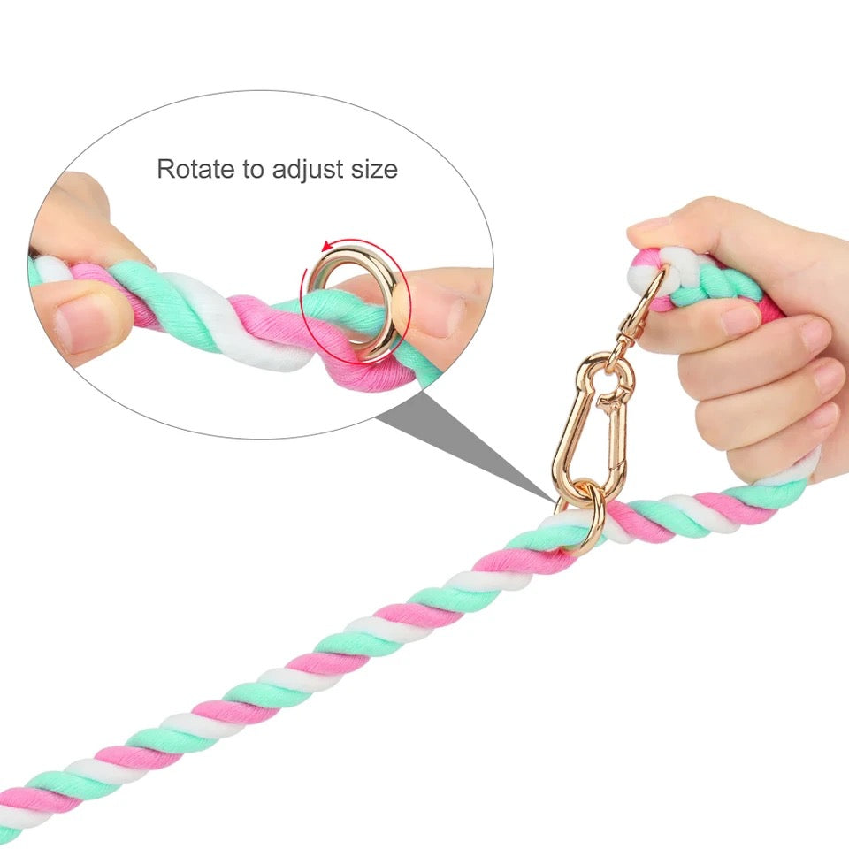 Colourful Rope Dog Leash