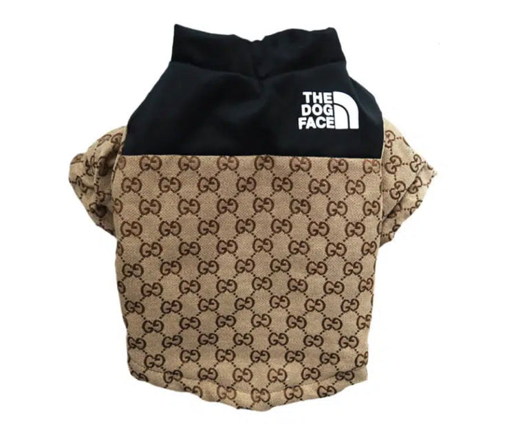 The dog face gucci print dog jacket