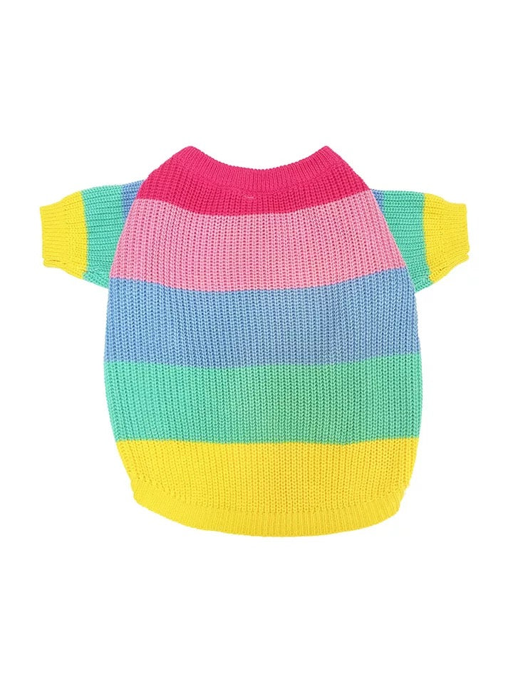 rainbow dog jumper sweater