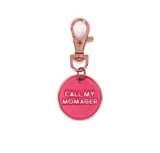 Holly & Co Call My Momager Dog Collar Charm