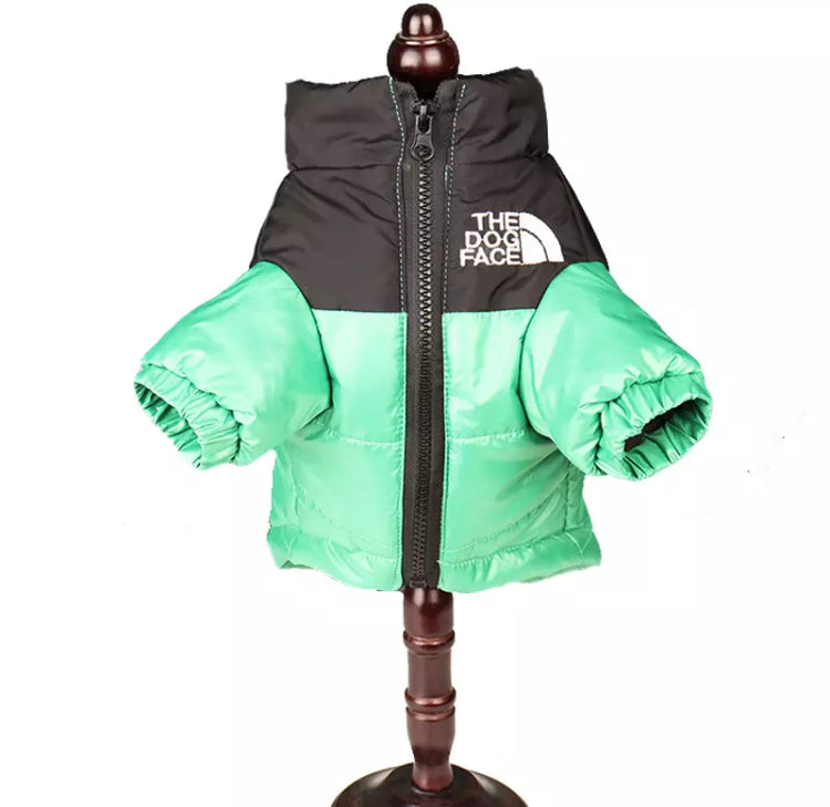 The Dog Face designer dog puffer jacket