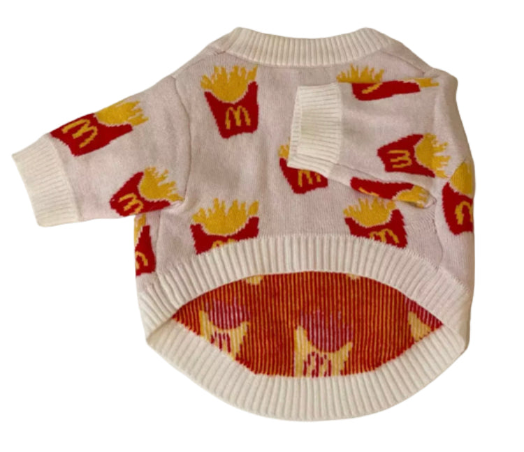 McDonalds Fries Dog Sweater Jumper