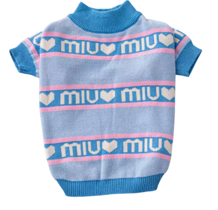 miu miu designer dog sweater jumper