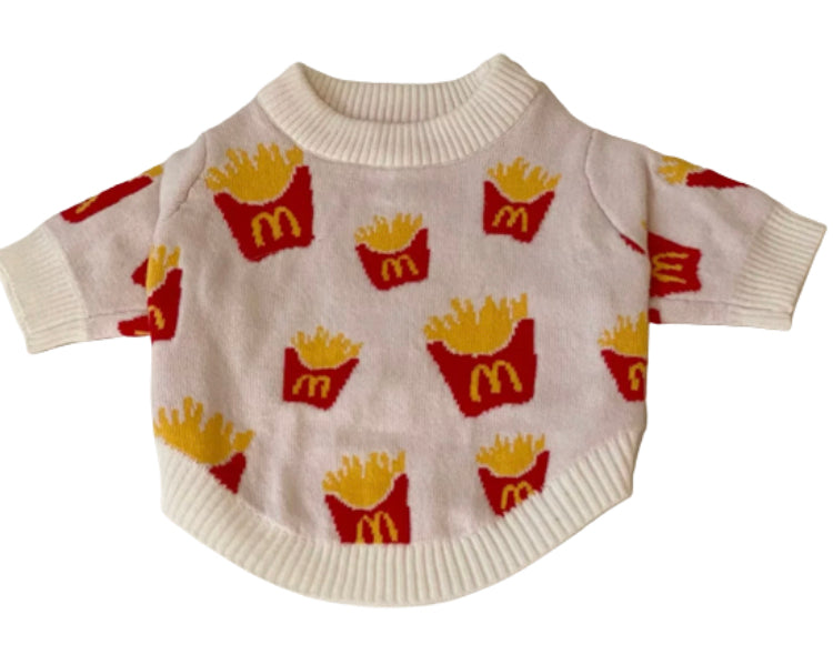 McDonalds Fries Dog Sweater Jumper