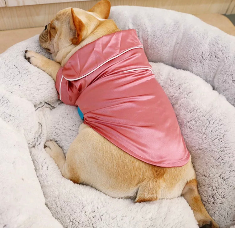 Dog satin pyjamas